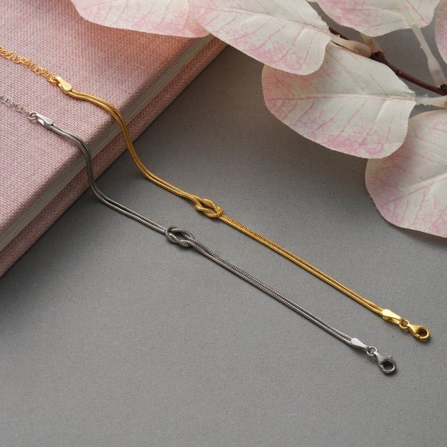 Elegant Minimalist Love Knot Bracelet for Women 