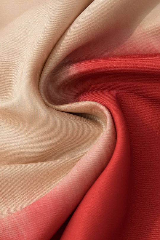 Xanthe - Tight Satin Ombre Women's Long Sleeve Shirt