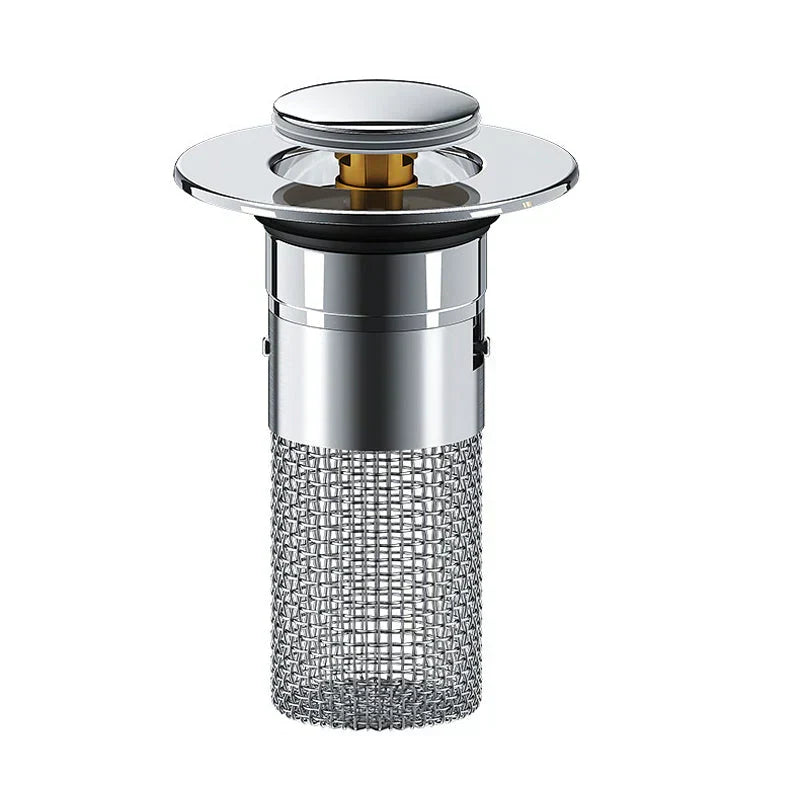 Drain strainer for shower and sink | Hair strainer made of stainless steel | StoppFix