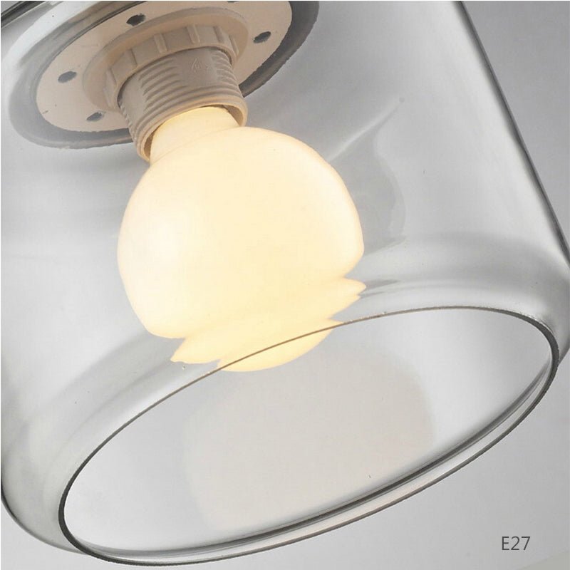Bird Pendant Lamp | Glass-Stone Ceiling Light with Bird Motif | E27 LED Lamp | Modern Decorative Lighting | 20 cm