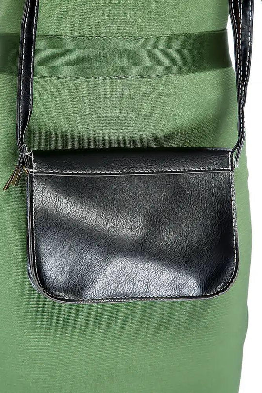 Black Adjustable Shoulder Strap Handbag – Practical and Minimalist