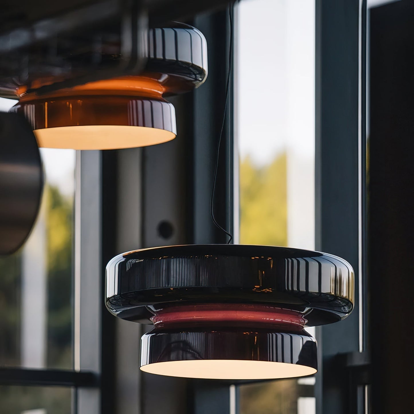 Bohemia Pendant Lamp | Blown Glass LED Light | Adjustable Suspension | Modern Organic Design for Home & Office