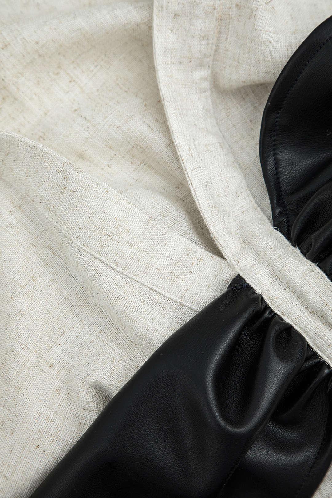 Yasmine - Modern and Chic Women's Color Block Wrinkled Shirt