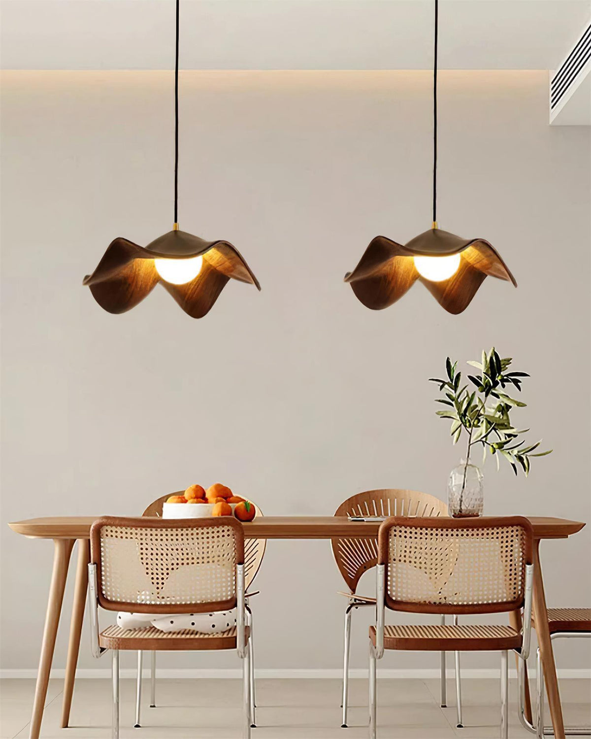 Casia Unique Pendant Lamp | Lotus Leaf-Inspired Metal & Resin Ceiling Light | G9 LED 5W | Artistic Water-Transfer Design | Adjustable Hanging Height