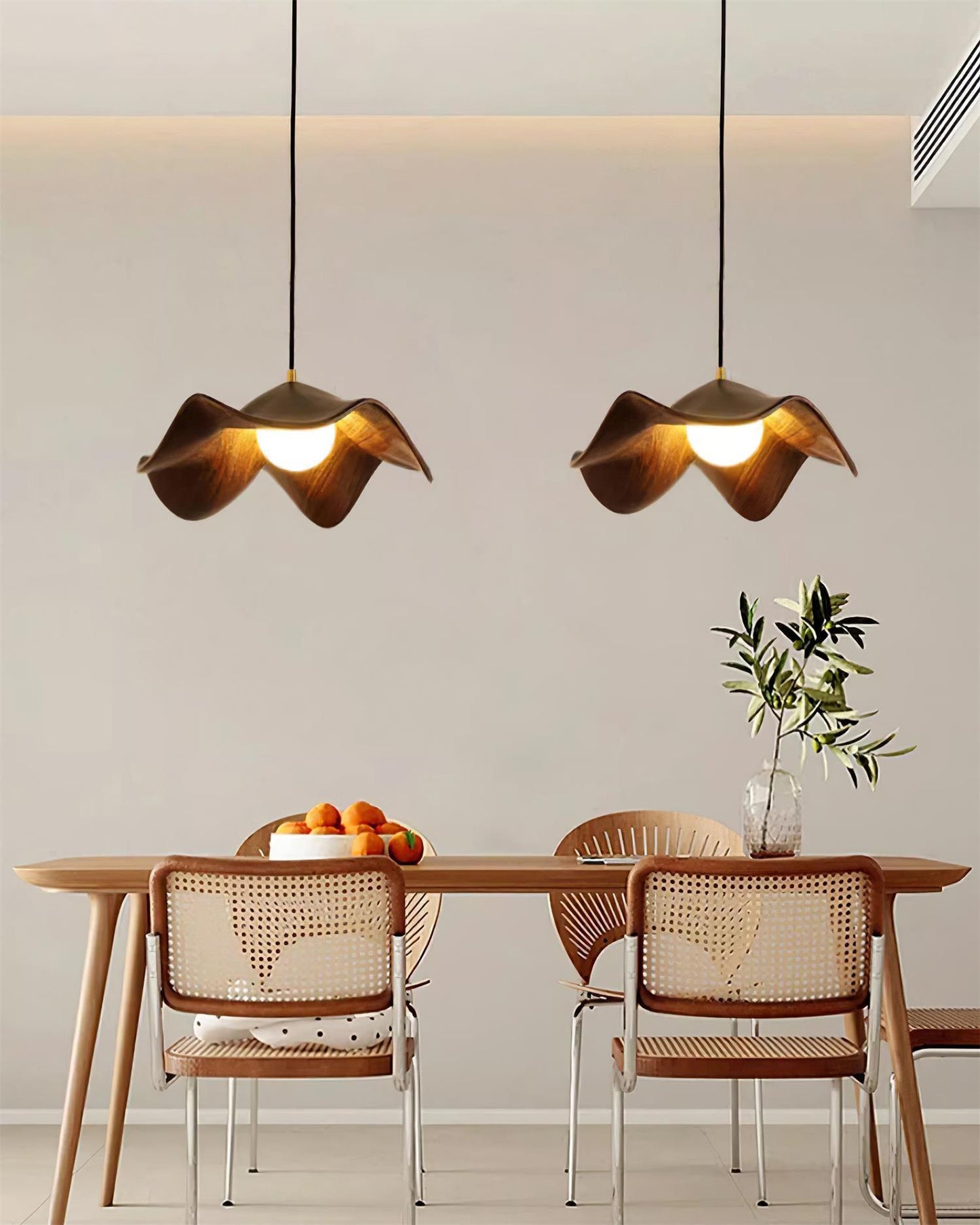 Casia Unique Pendant Lamp | Lotus Leaf-Inspired Metal & Resin Ceiling Light | G9 LED 5W | Artistic Water-Transfer Design | Adjustable Hanging Height