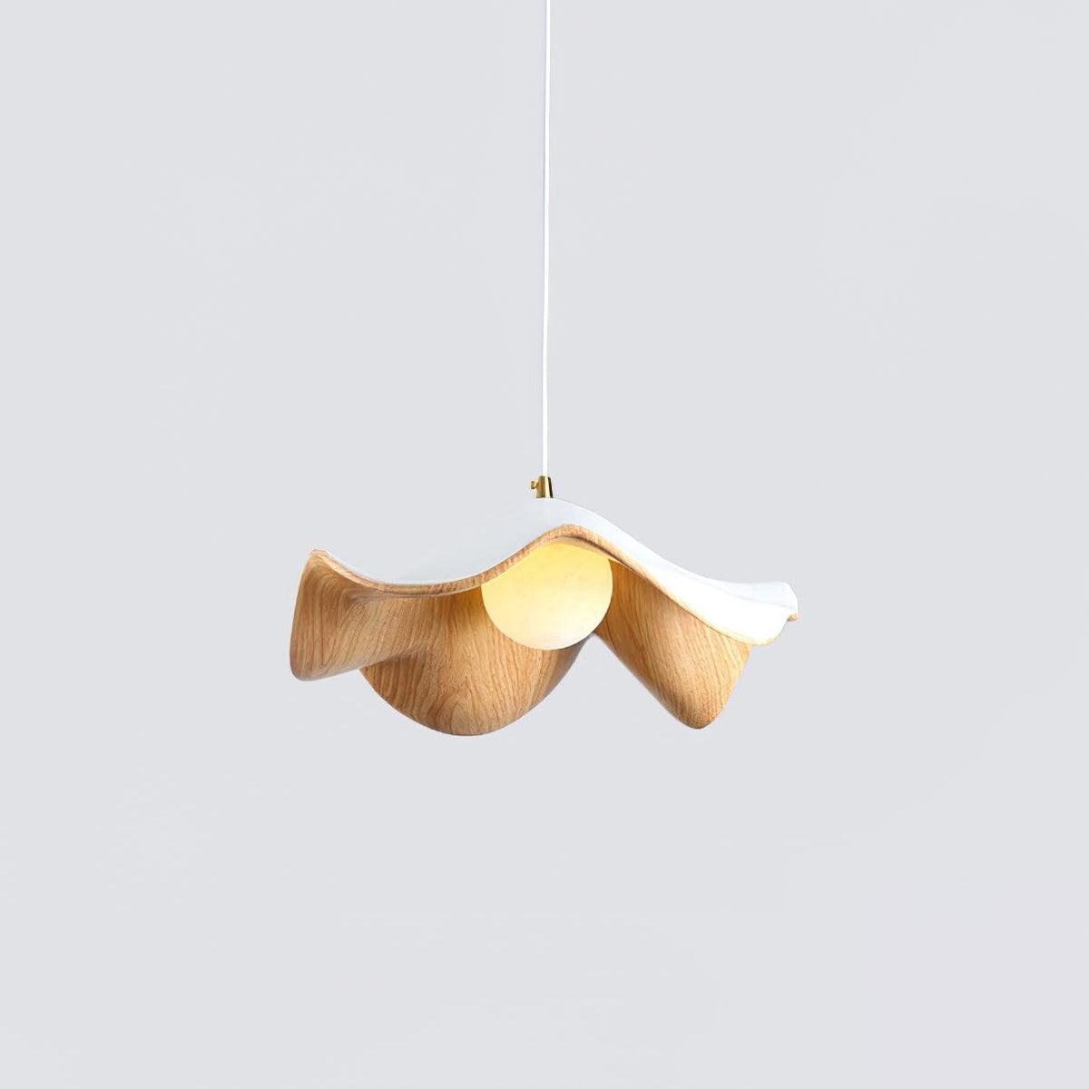 Casia Unique Pendant Lamp | Lotus Leaf-Inspired Metal & Resin Ceiling Light | G9 LED 5W | Artistic Water-Transfer Design | Adjustable Hanging Height