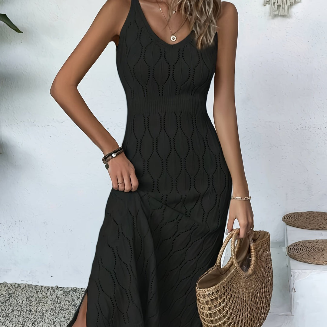 Women's Onion Dress with Side Slit