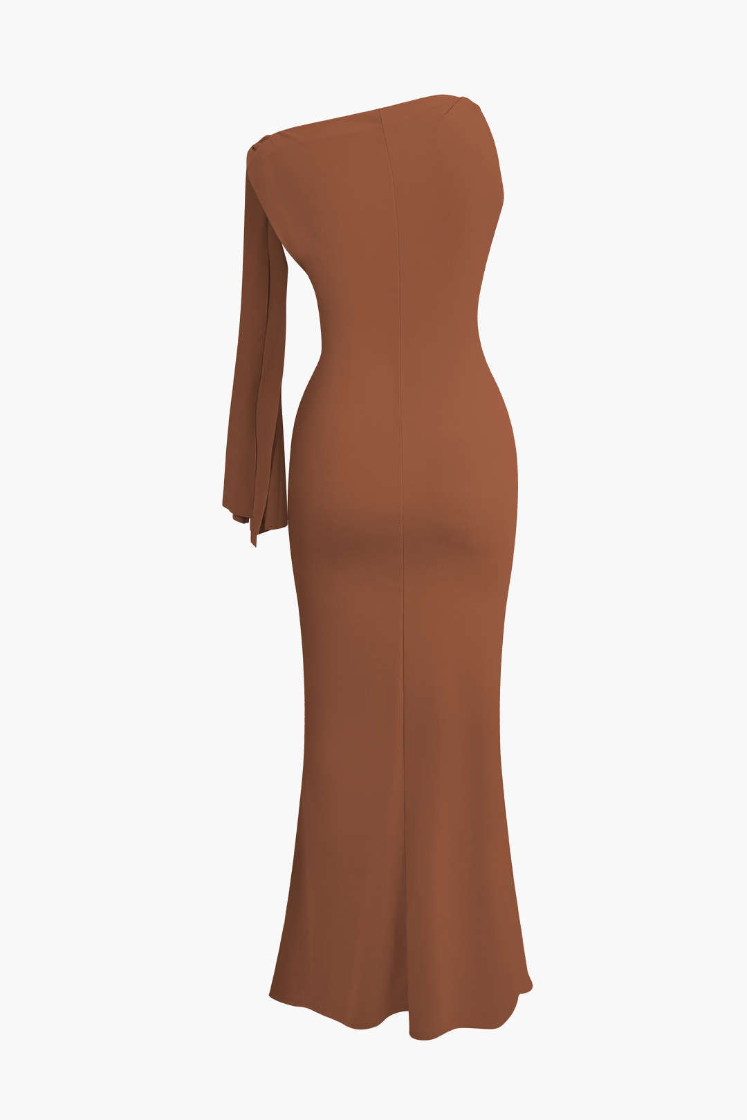 Asymmetrical Twist Knot Mermaid Maxi Dress 