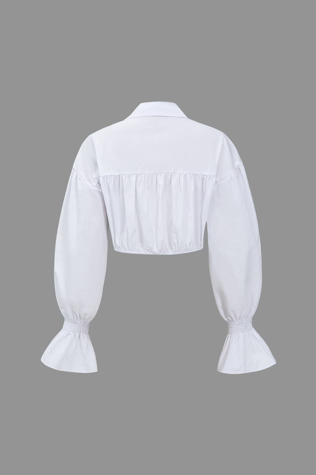 Winnie - Unique bell sleeve design for women's denim shirt