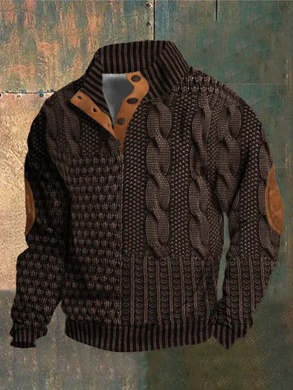 Men's Sweater with a Casual Fit and Classic Collar | Ideal for Relaxation and Everyday Use