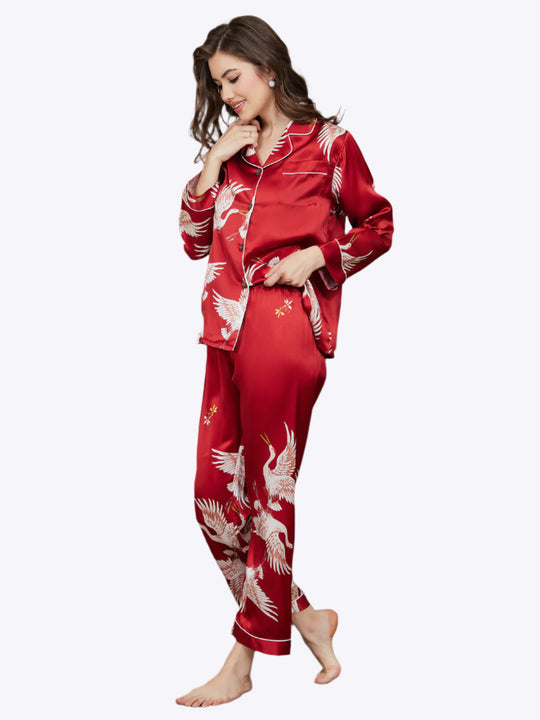 Ailith - Refined Binding Trim Women's Pajama Set