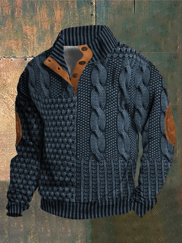Men's Sweater with a Casual Fit and Classic Collar | Ideal for Relaxation and Everyday Use