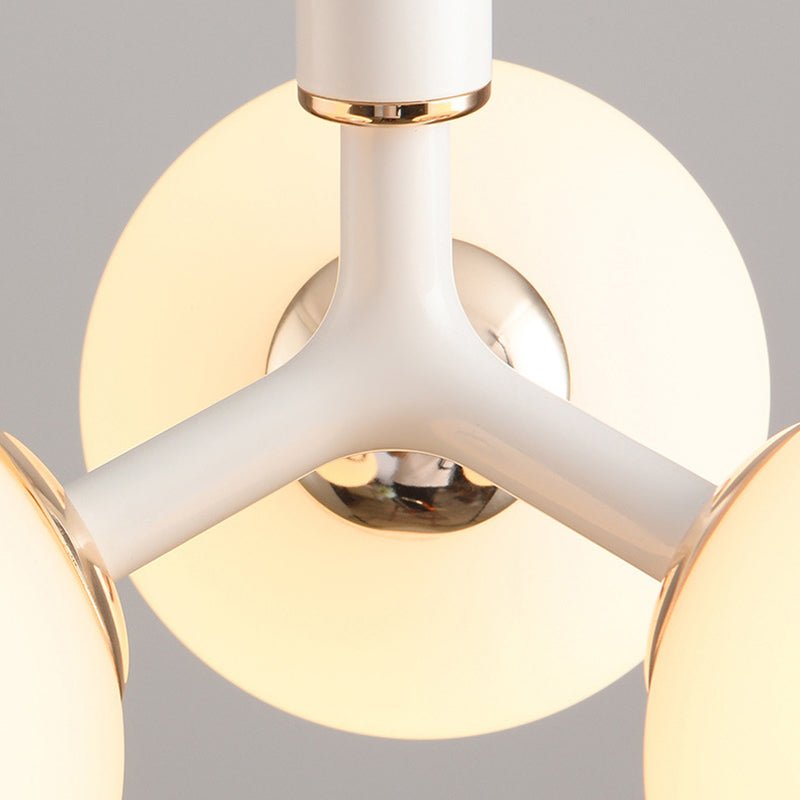 Scandinavian Glass Pendant Lamp Luxury Nordic Style | G9 LED | Sound Sensor | Modern Minimalist Hanging Light for Bedroom Living Room
