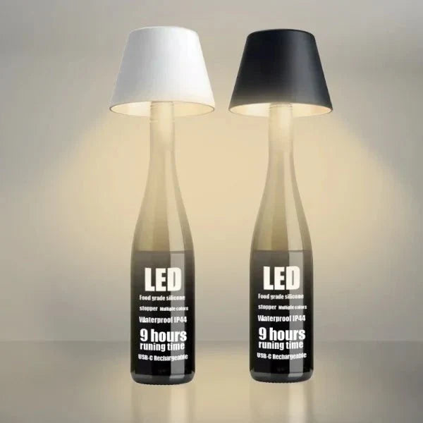 DIY Rechargeable Wine Bottle Table Lamp