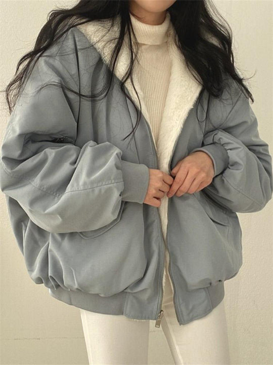 Women's Oversized Winter Jacket | Soft Lining and Zip Closure | Comfortable Streetwear Fit