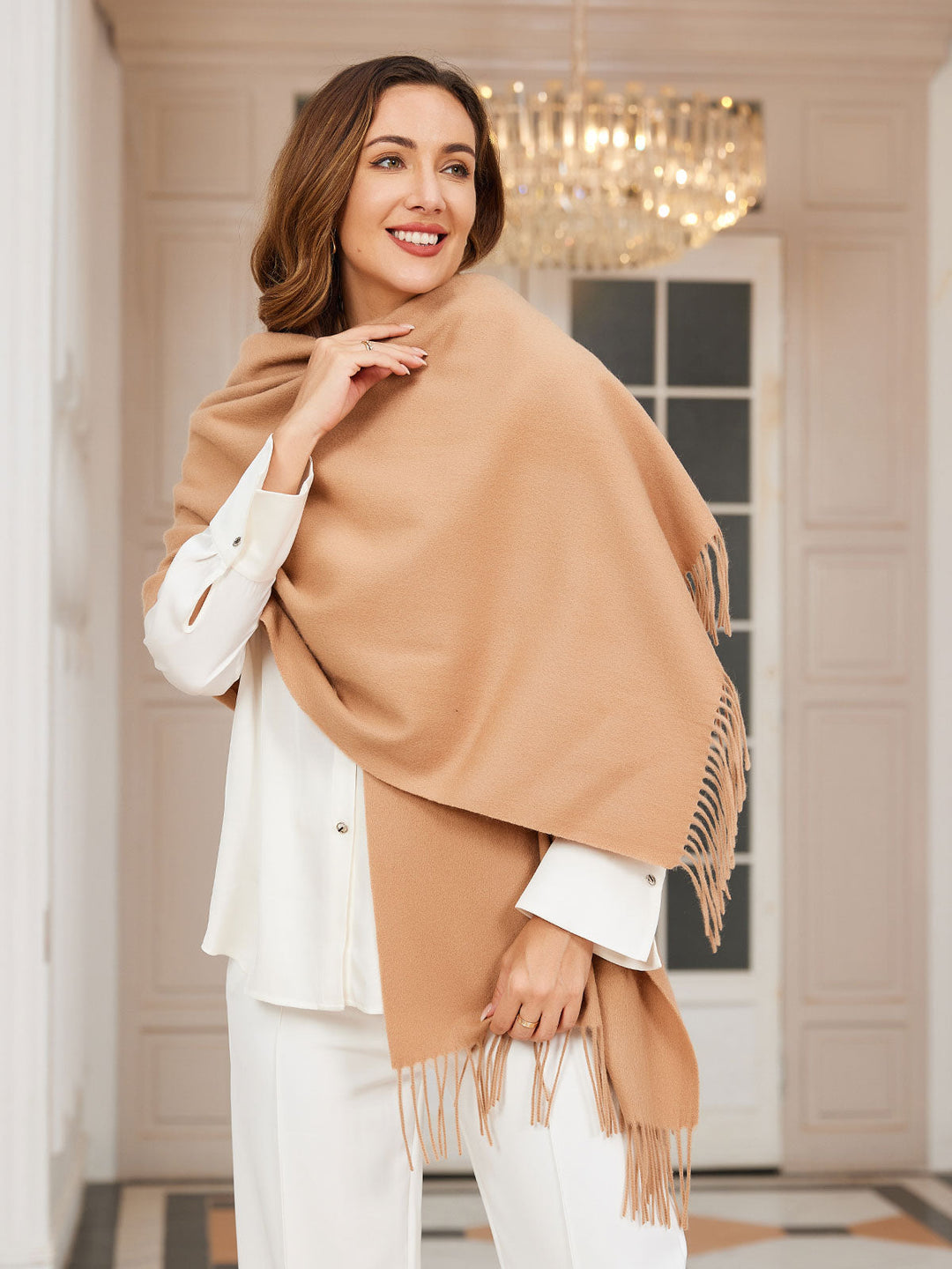 Women's Winter Scarf with Fringe | Ideal for the Cold Season