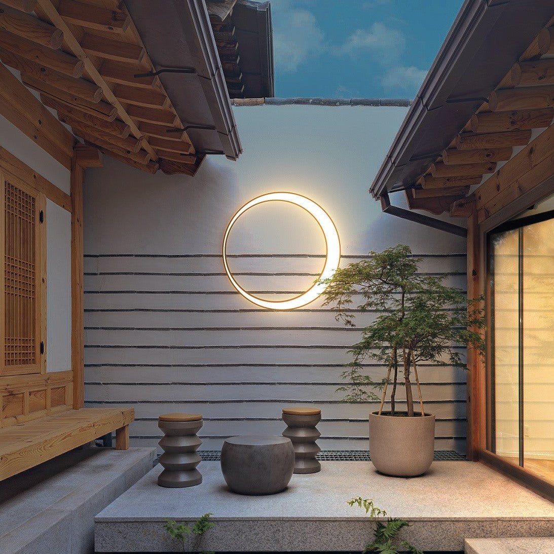 Modern Outdoor Wall Lamp for Garden & Facade | IP65 Waterproof Stainless Steel Design | Warm 3000K LED | 11–19W | 30,000H Lifespan