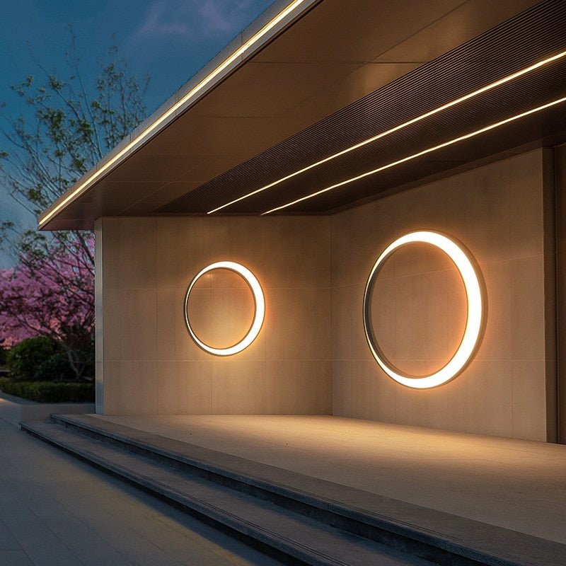 Modern Outdoor Wall Lamp for Garden & Facade | IP65 Waterproof Stainless Steel Design | Warm 3000K LED | 11–19W | 30,000H Lifespan
