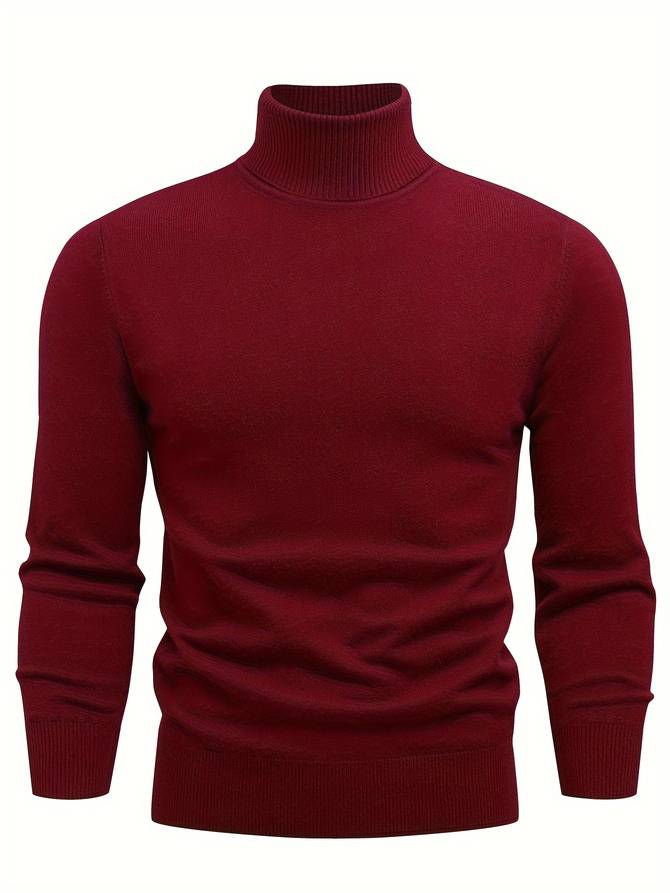 Men's Long Sleeve Turtleneck | Ideal for Fall and Winter