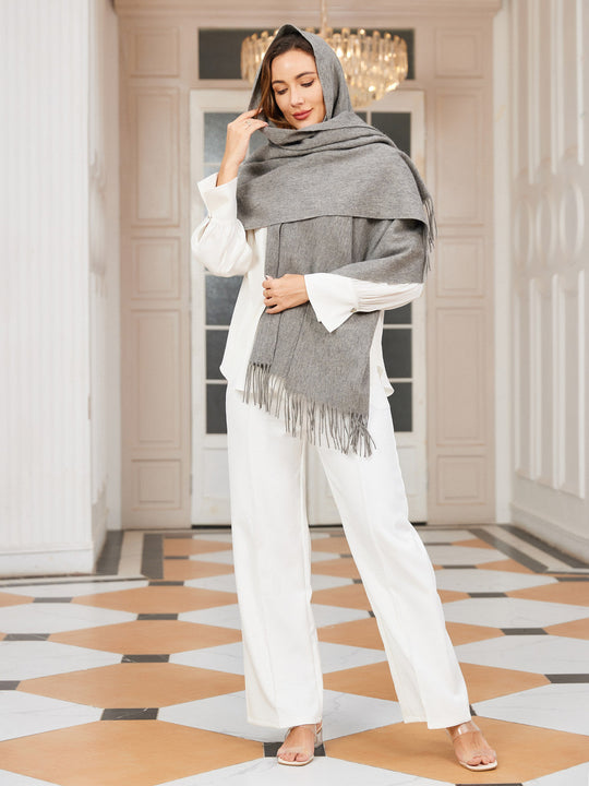Women's Winter Scarf with Fringe | Ideal for the Cold Season
