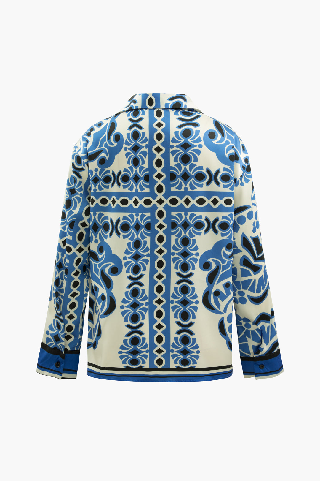 Whitney - Unique Printed Pocket Women's Long Sleeve Shirt