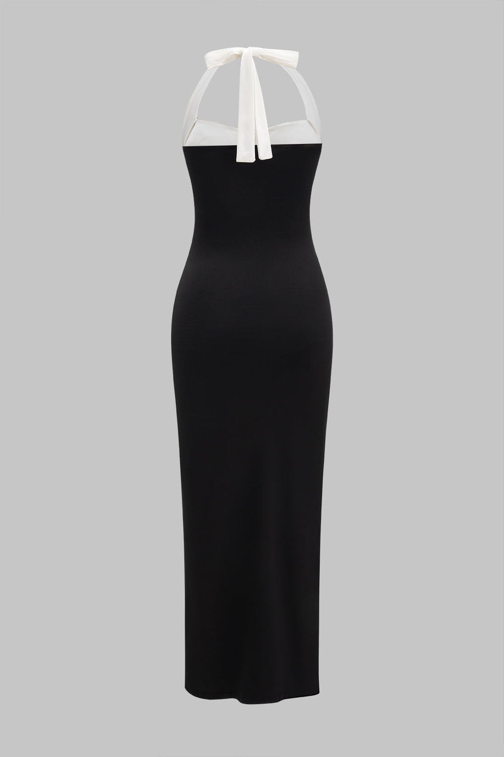 Contrast Halter Maxi Dress – Stylish, Sophisticated and Perfect for Summer Evenings