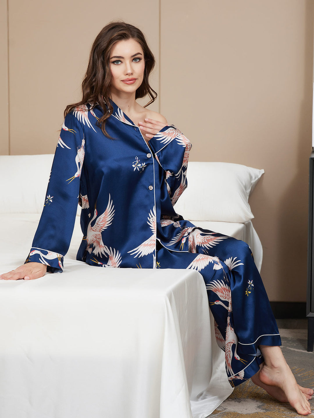 Ailith - Refined Binding Trim Women's Pajama Set