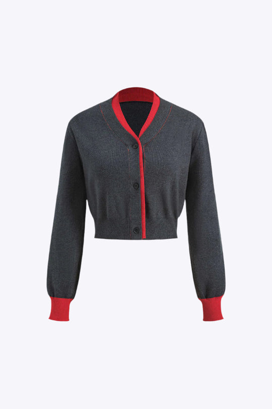 Libby - Chic Patchwork Pattern Women's Long Sleeve Shirt