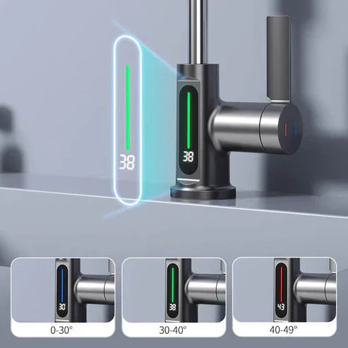 Pull-Out Kitchen Faucet | Retractable Kitchen Faucet with 5 Spray Modes | FlexiHahn