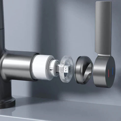 Pull-Out Kitchen Faucet | Retractable Kitchen Faucet with 5 Spray Modes | FlexiHahn
