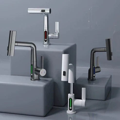 Pull-Out Kitchen Faucet | Retractable Kitchen Faucet with 5 Spray Modes | FlexiHahn