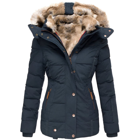 Women's Puffer Jacket | Hooded and Slim Fit | Warm Winter Coat