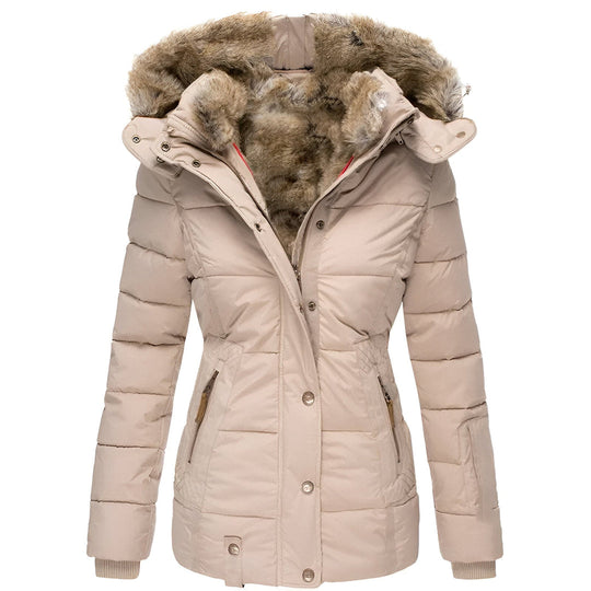 Women's Puffer Jacket | Hooded and Slim Fit | Warm Winter Coat