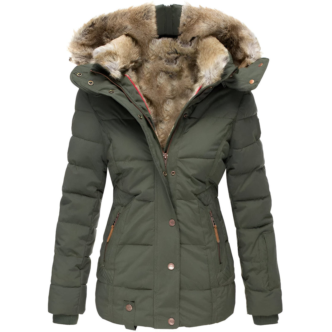 Women's Puffer Jacket | Hooded and Slim Fit | Warm Winter Coat
