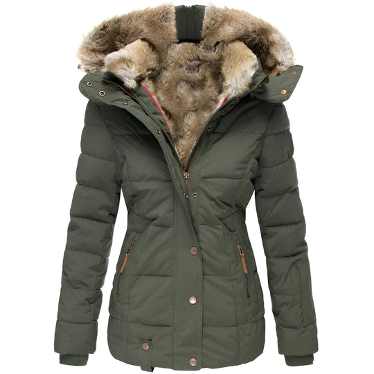 Women's Puffer Jacket | Hooded and Slim Fit | Warm Winter Coat