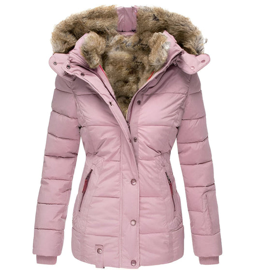 Women's Puffer Jacket | Hooded and Slim Fit | Warm Winter Coat
