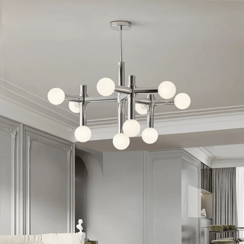 Glass Ball Chandelier Scandinavian Style