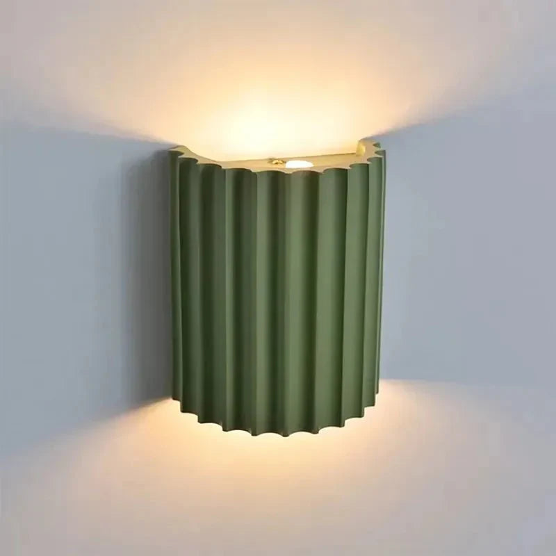 Macaron Wall Lamp Modern Decorative | Resin Hardwood | G9 LED | Indoor Accent Lighting | Bedroom Living Room Wall Light