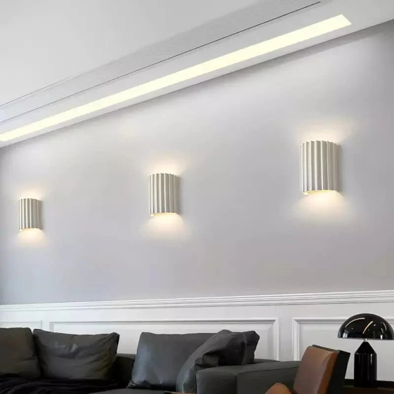 Macaron Wall Lamp Modern Decorative | Resin Hardwood | G9 LED | Indoor Accent Lighting | Bedroom Living Room Wall Light