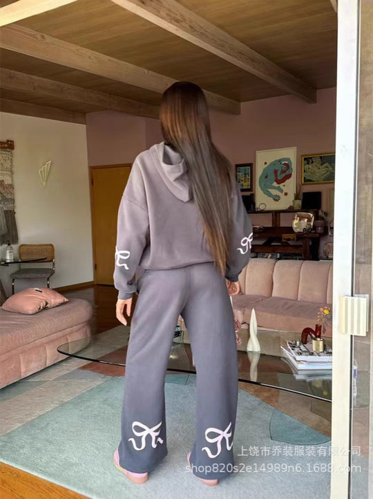Bow Luxury Tracksuit | Comfort With A Feminine Touch
