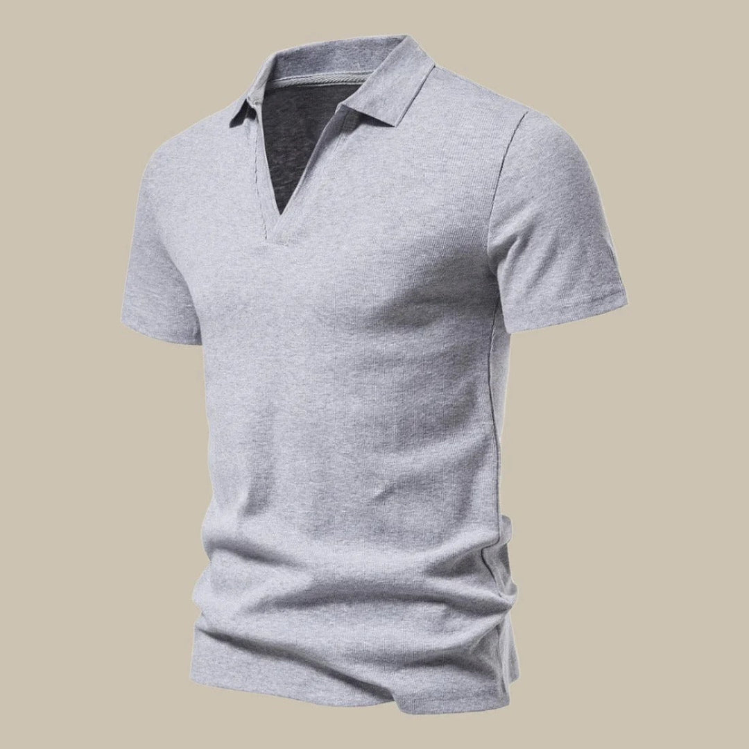 Men's Short Sleeve Polo Shirt with Classic Collar | Ideal for Work and Casual Outings
