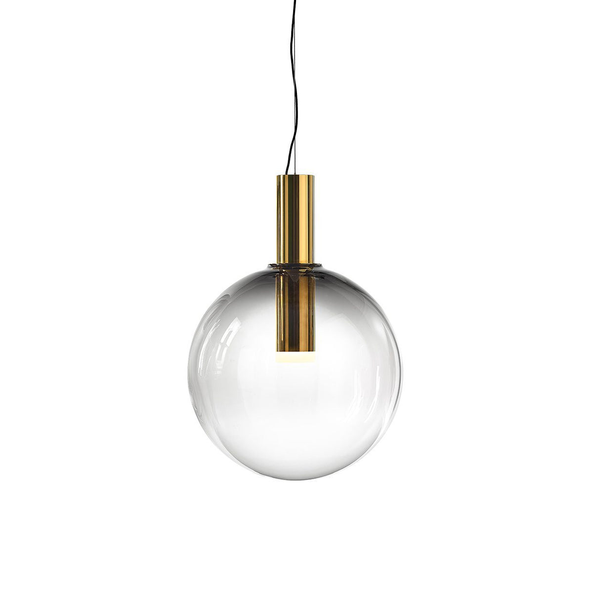 Isabel Pendant Lamp | Glass & Metal Design Hanging Light | GU10 Compatible | Soft Diffused Lighting | Bedroom & Living Space