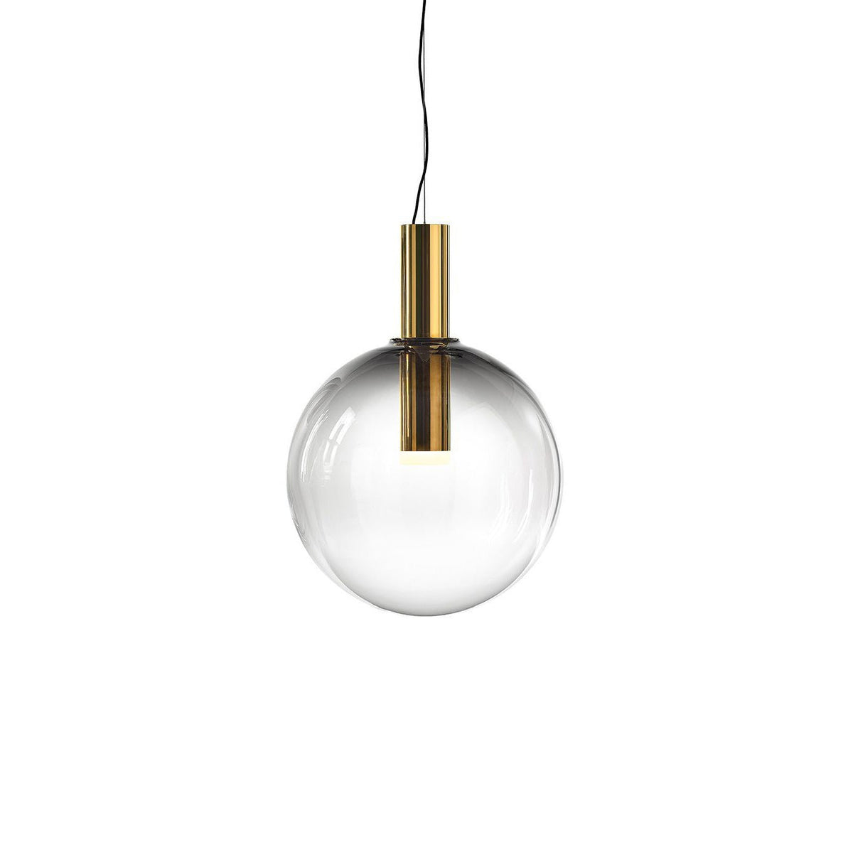 Isabel Pendant Lamp | Glass & Metal Design Hanging Light | GU10 Compatible | Soft Diffused Lighting | Bedroom & Living Space