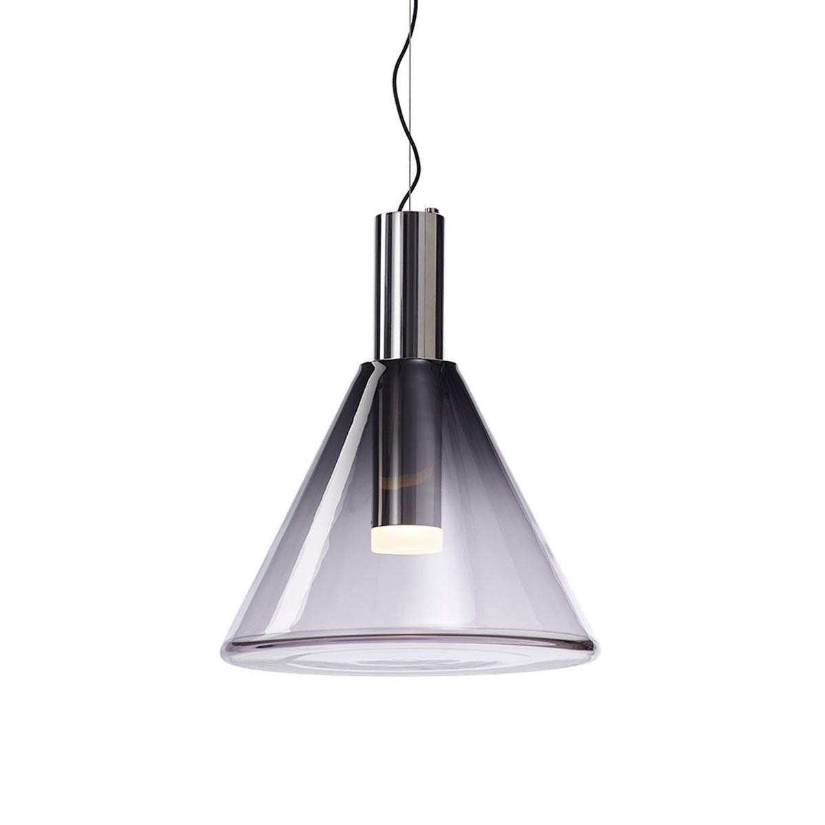 Isabel Pendant Lamp | Glass & Metal Design Hanging Light | GU10 Compatible | Soft Diffused Lighting | Bedroom & Living Space