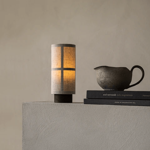 Japanese Silk Table Lamp