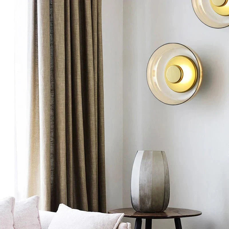Scandinavian Wall Sconce for Bedroom & Living Room | Minimalist Glass Stone Design | LED 5W Accent Light | 23x95cm
