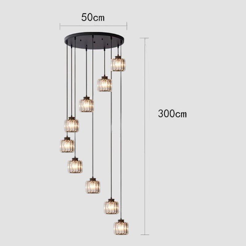 Crystal Vintage Staircase Chandelier