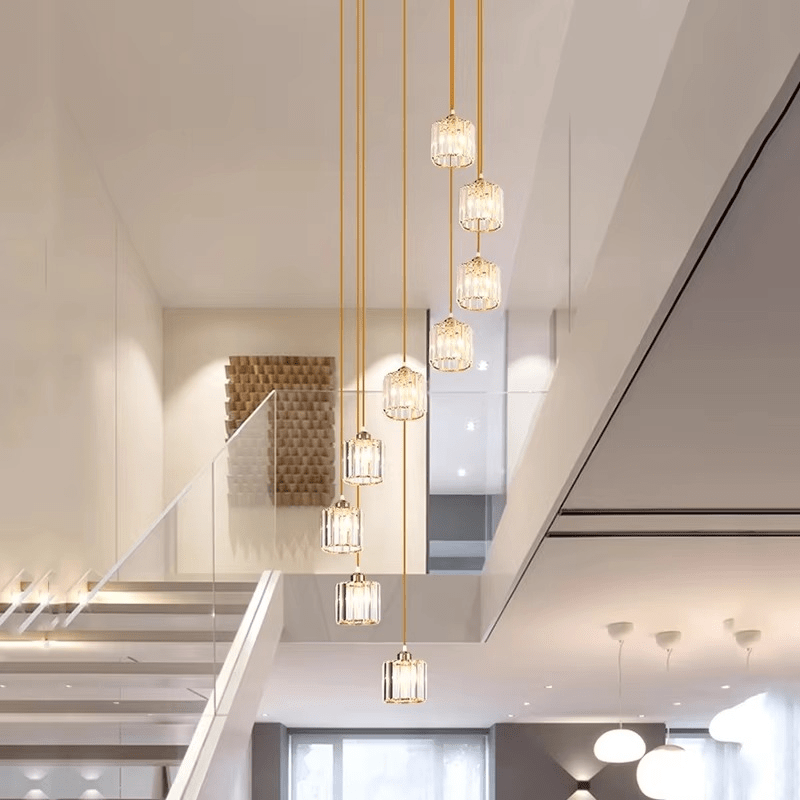 Crystal Vintage Staircase Chandelier