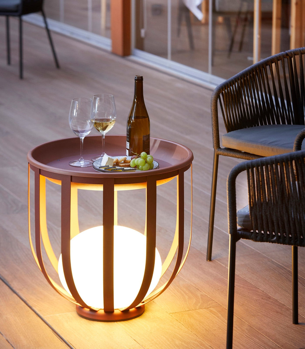Luxury Garden Lamp with Planter
