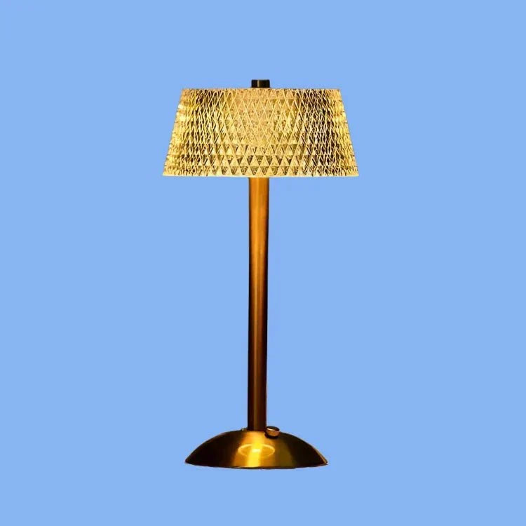Crystal Metal Wireless Table Lamp